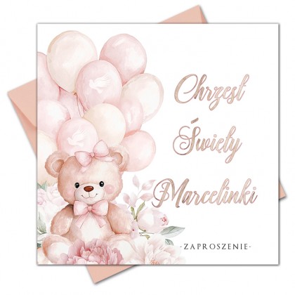 Chrzest Święty - Miś i Balony