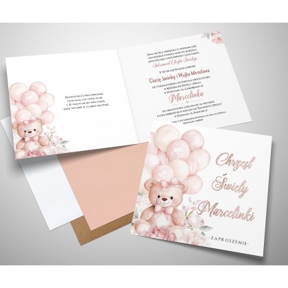 Chrzest Święty - Miś i Balony