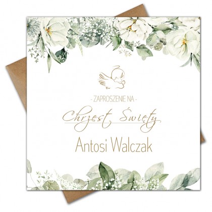 Chrzest Święty - Aniołek w Kwiatach
