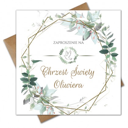 Chrzest Święty - gołąbek