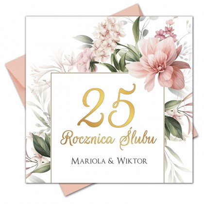 Rocznica Ślubu ( dowolna ) Kwiaty geometryczne