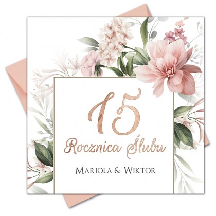 Rocznica Ślubu ( dowolna ) Kwiaty geometryczne