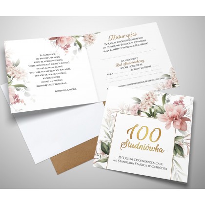 Studniówka - geometryczne kwiaty