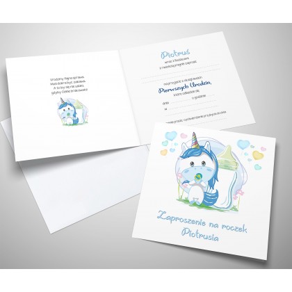 Pierwsze urodziny, roczek, jednorożec.