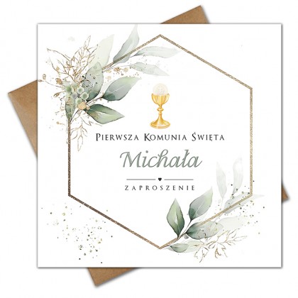 Komunia - IHS Geometryczne KWIATY