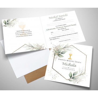 Komunia - IHS Geometryczne KWIATY