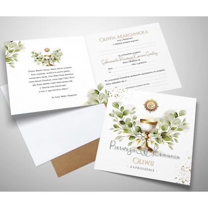 Komunia - Kielich i IHS