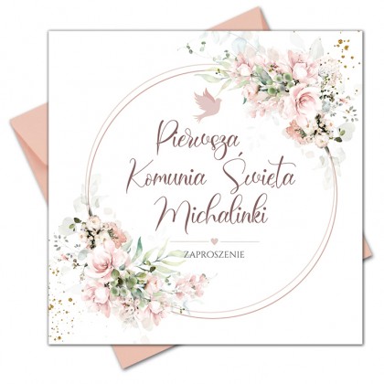 Komunia - Różowy Wianek