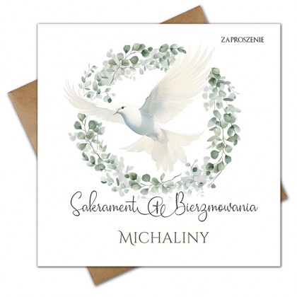 Bierzmowanie - Gołąb i Eukaliptus