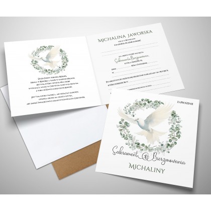 Bierzmowanie - Gołąb i Eukaliptus