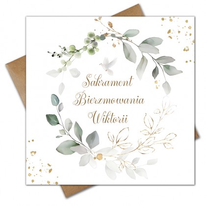 Bierzmowanie - Gołąb i Wianek