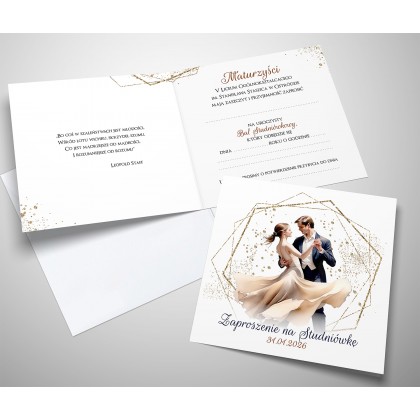 Studniówka - tańcząca para