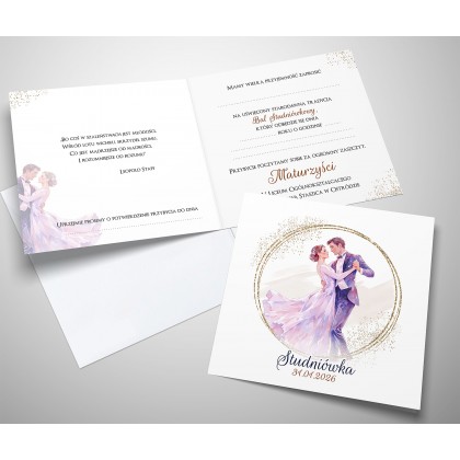 Studniówka - tańcząca para