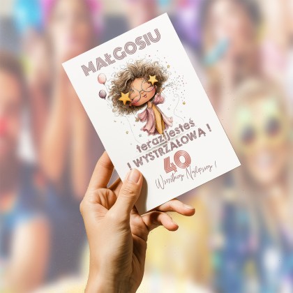 Kartka na 18,20,30,40,50,60 urodziny