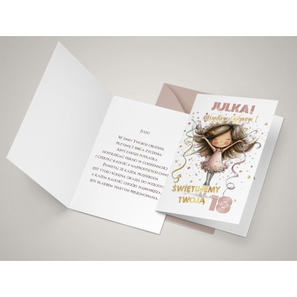 Kartka na 18,20,30,40 urodziny