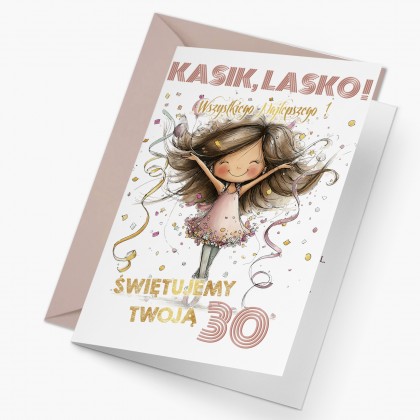 Kartka na 18,20,30,40 urodziny