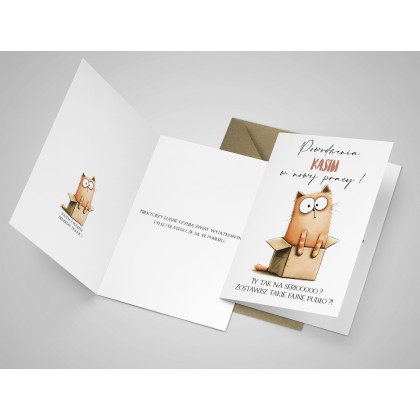 Kartka - Zmiana Pracy, fajne pudło