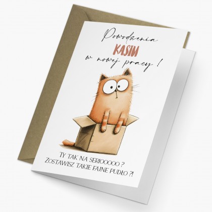Kartka - Zmiana Pracy, fajne pudło