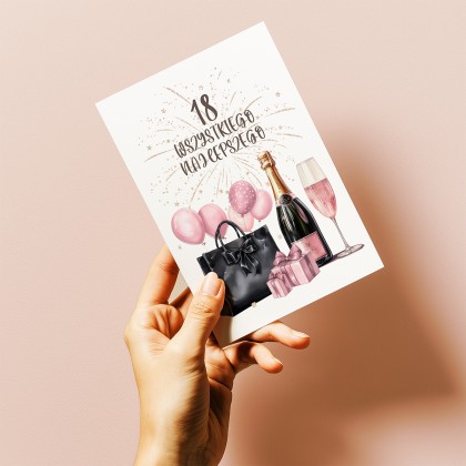 Kartka na 18 urodziny
