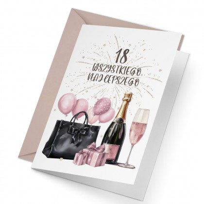 Kartka na 18 urodziny