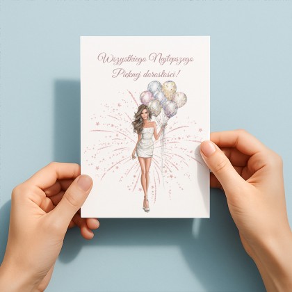 Kartka na 18 urodziny