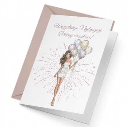 Kartka na 18 urodziny