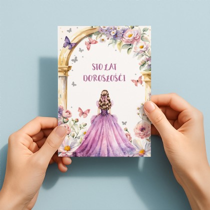 Kartka na 18 urodziny