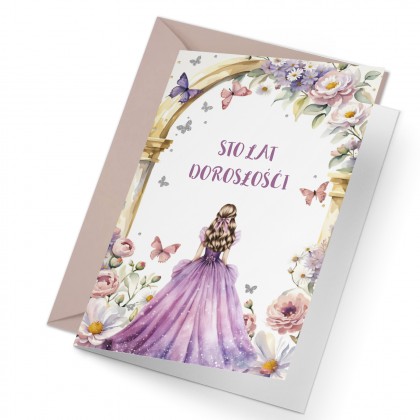 Kartka na 18 urodziny