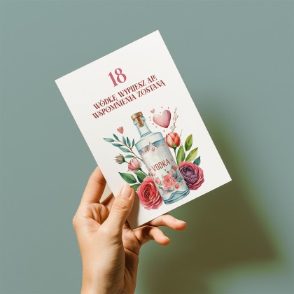 Kartka na 18 urodziny