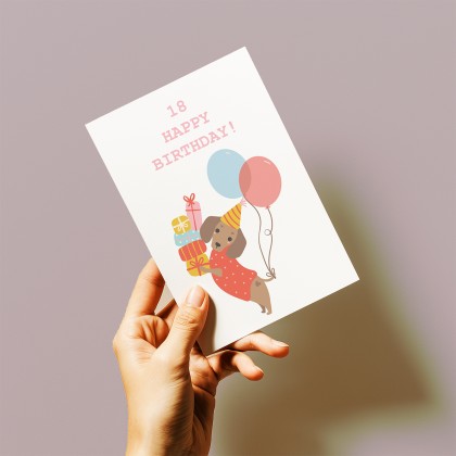 Kartka na 18 urodziny