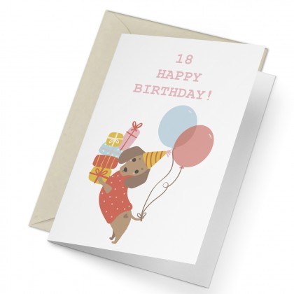 Kartka na 18 urodziny
