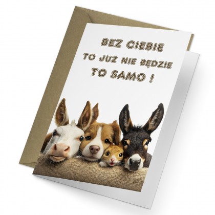 Karnet - Zmiana Pracy, bez Ciebie to nie to samo.