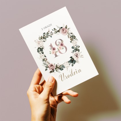 Kartka na 18 urodziny